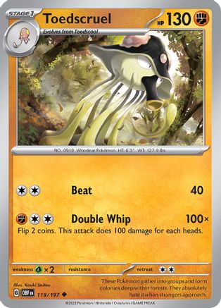 Toedscruel (OBF-119) (Reverse Holofoil)