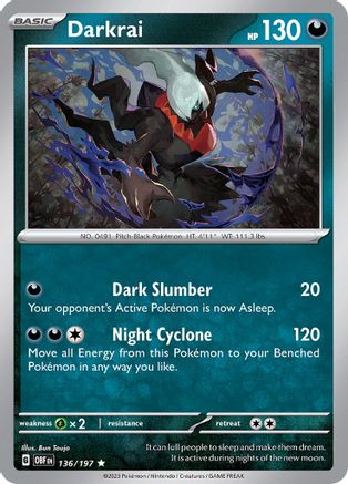 Darkrai (OBF-136) (Reverse Holofoil)