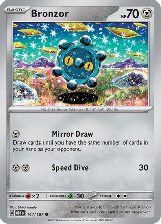 Bronzor (OBF-144) (Reverse Holofoil)