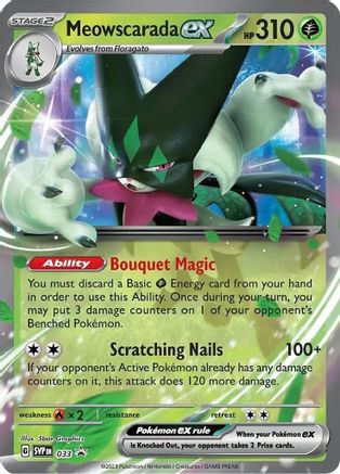 Meowscarada ex (SVP-033) (Holofoil)