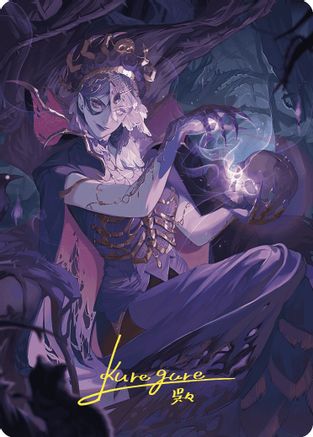 Necropotence Art Card (Gold-Stamped Signature) (ASWOE-080)