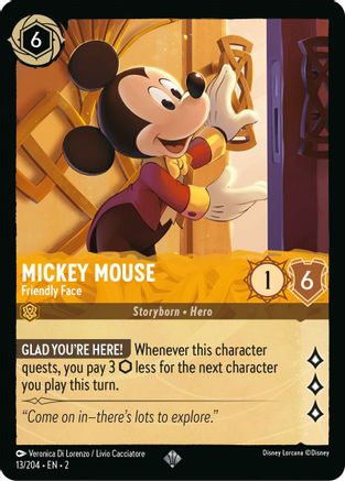 Mickey Mouse - Friendly Face (2-013)