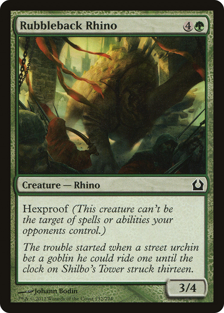 Rubbleback Rhino (RTR-132) (Foil)