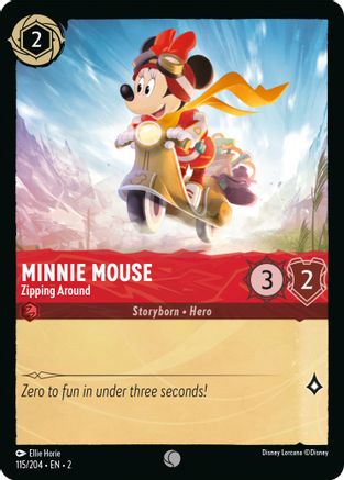Minnie Mouse - Zipping Around (2-115) (Cold Foil)