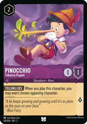 Pinocchio - Talkative Puppet (2-058) (Cold Foil)