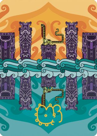 Echoing Deeps Art Card (Gold-Stamped Signature) (ASLCI-064)
