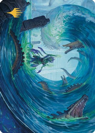 Wave Goodbye Art Card (Gold-Stamped Planeswalker Symbol) (ASLCI-076)