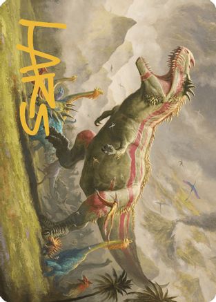 Ghalta, Stampede Tyrant Art Card (Gold-Stamped Signature) (ASLCI-024)