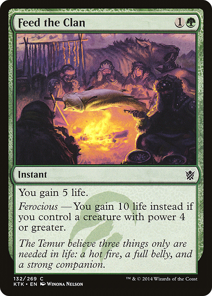 Feed the Clan (KTK-132) (Foil)