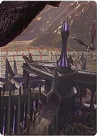Minas Morgul, Dark Fortress Art Card (ASLTR-024)
