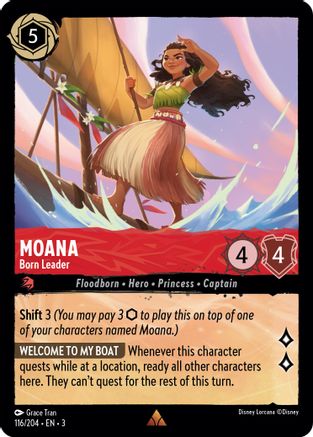 Moana - Born Leader (3-116) (Cold Foil)