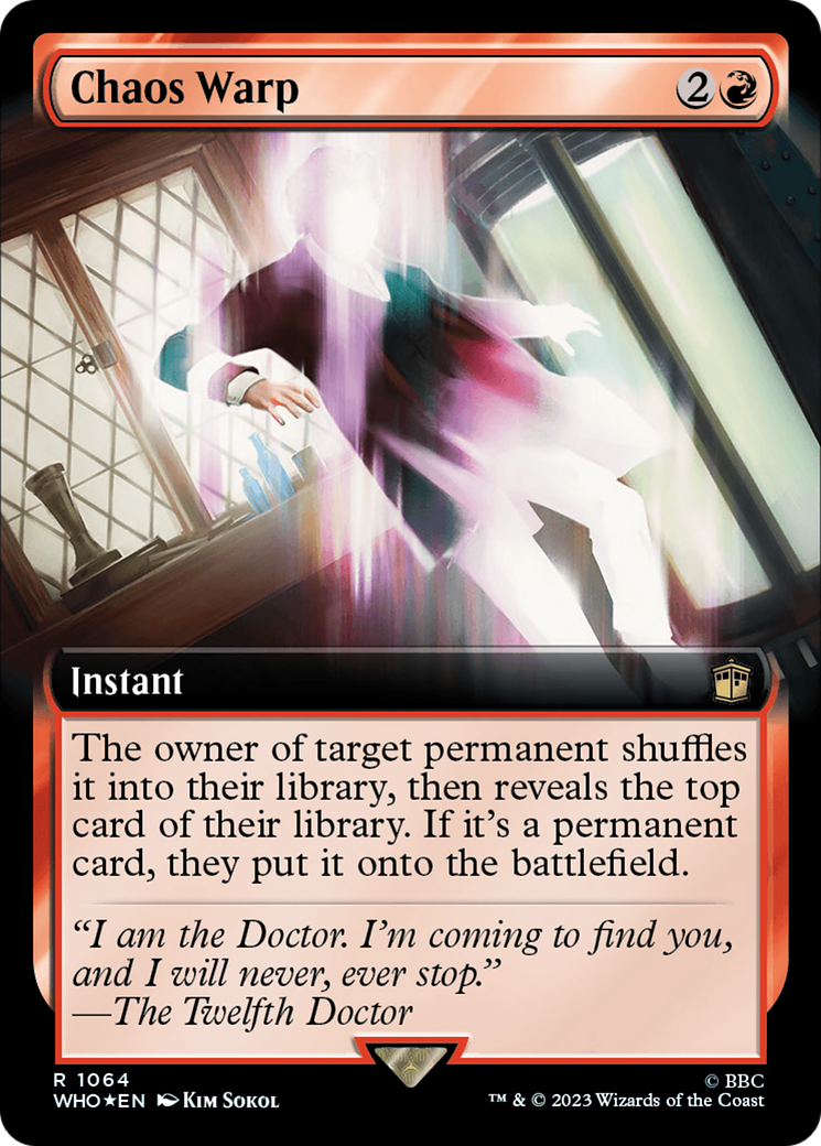 Chaos Warp (WHO-1064) (Extended Art) (Surge Foil)
