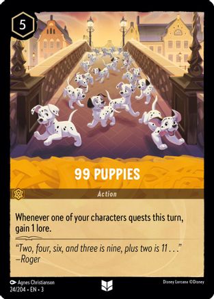 99 Puppies (3-024) (Cold Foil)