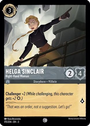Helga Sinclair - Right-Hand Woman (3-175) (Cold Foil)