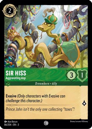Sir Hiss - Aggravating Asp (3-086) (Cold Foil)