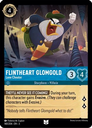 Flintheart Glomgold - Lone Cheater (3-140) (Cold Foil)