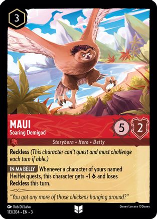 Maui - Soaring Demigod (3-113) (Cold Foil)