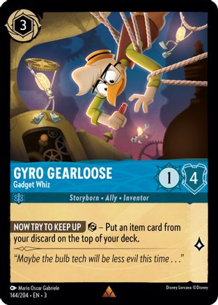 Gyro Gearloose - Gadget Whiz (3-144) (Cold Foil)