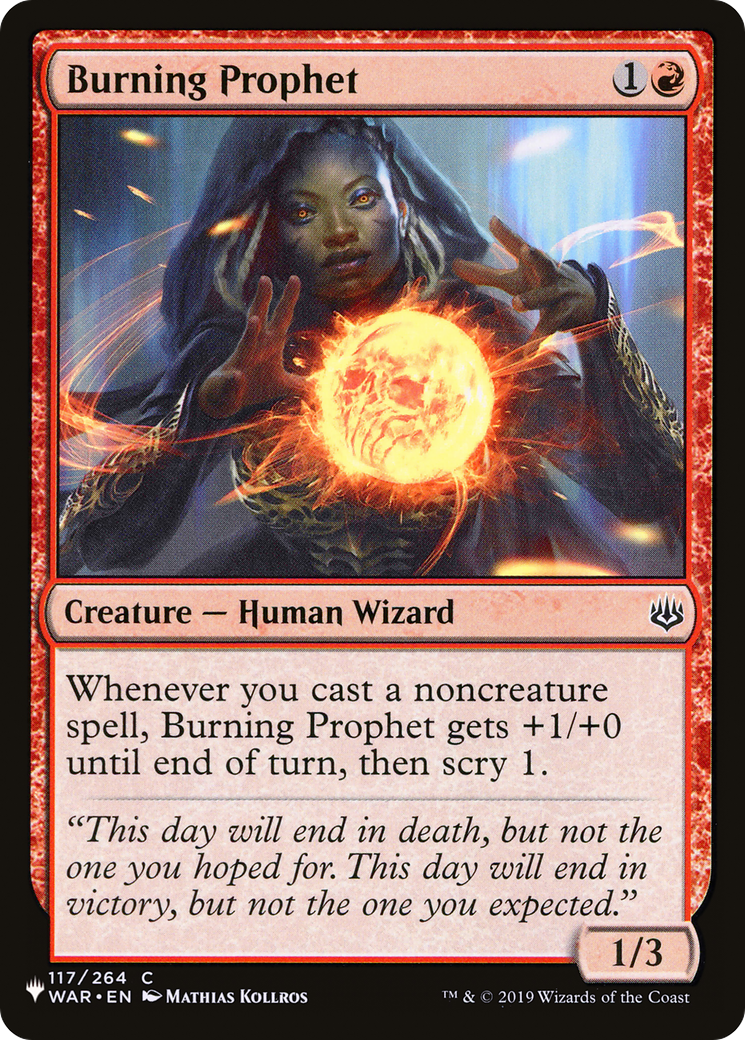 Burning Prophet (LIST-WAR-117)