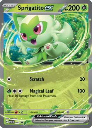 Sprigatito ex (SVP-087) (Holofoil)
