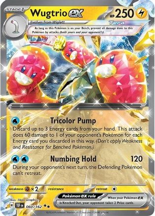 Wugtrio ex (TEF-060) (Holofoil)