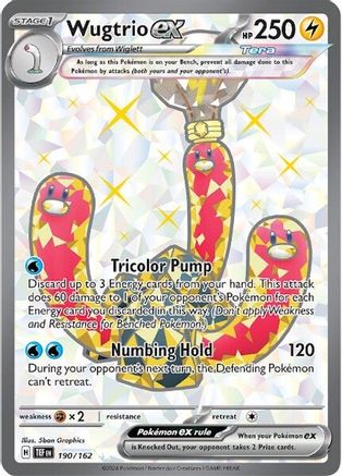 Wugtrio ex (TEF-190) (Holofoil)