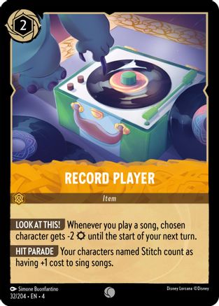 Record Player (4-032) (Cold Foil)