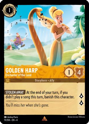 Golden Harp - Enchanter of the Land (4-011) (Cold Foil)