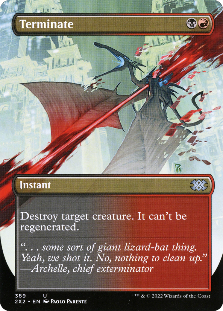 Terminate (2X2-389) (Borderless) (Foil)