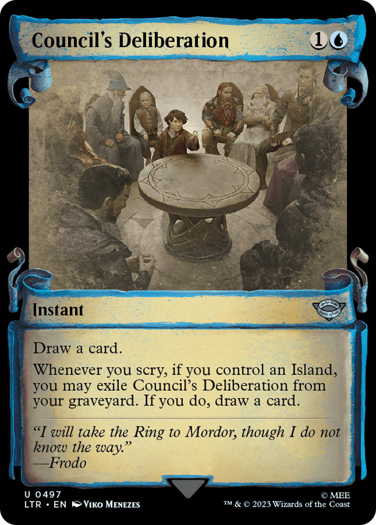 Council's Deliberation (LTR-497) (Showcase) (Scroll)