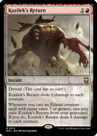 Kozilek's Return (Ripple Foil) (M3C-214)