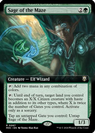 Sage of the Maze (Extended Art) (Ripple Foil) (M3C-067)