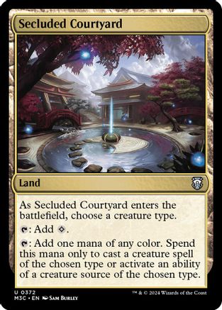 Secluded Courtyard (Ripple Foil) (M3C-372)