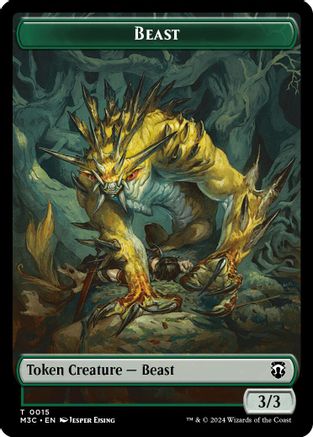 Beast (0015) // Insect (0025) Double-Sided Token (M3C-15 // 25)