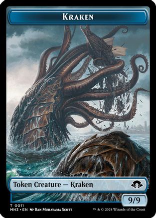 Phyrexian Germ // Kraken Double-Sided Token (MH3-16 // 11) (Foil)