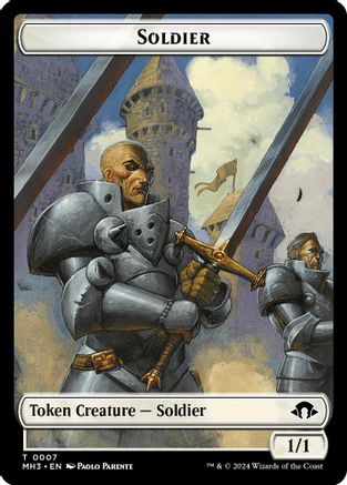 Phyrexian Germ // Soldier Double-Sided Token (MH3-16 // 7) (Foil)
