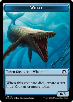 Phyrexian Germ // Whale Double-Sided Token (MH3-16 // 14) (Foil)