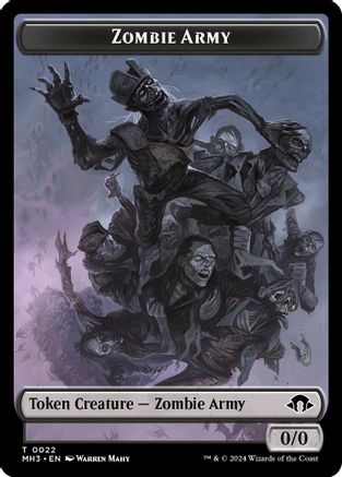 Phyrexian Germ // Zombie Army Double-Sided Token (MH3-16 // 22) (Foil)