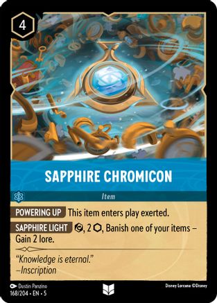 Sapphire Chromicon (5-168) (Cold Foil)
