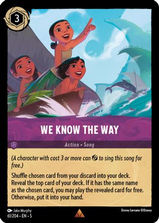 We Know the Way (5-061) (Cold Foil)