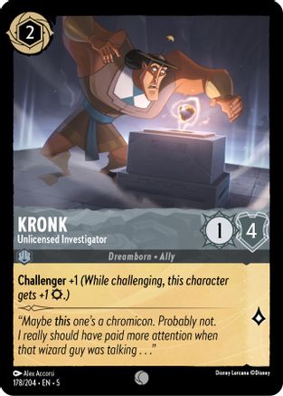 Kronk - Unlicensed Investigator (5-178) (Cold Foil)