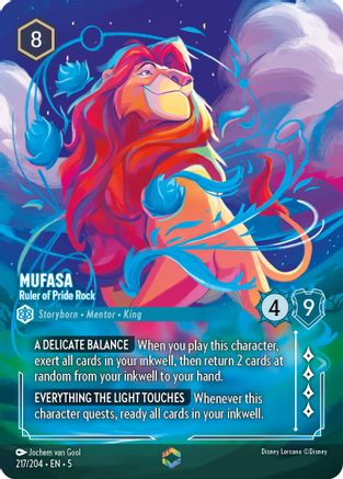 Mufasa - Ruler of Pride Rock (Enchanted) (5-217) (Holofoil)