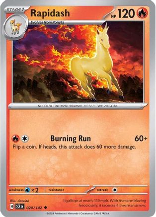 Rapidash (SCR-020) (Reverse Holofoil)