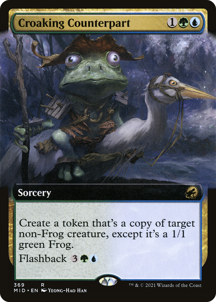 Croaking Counterpart (MID-369) (Extended Art) (Foil)