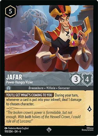 Jafar - Power-Hungry Vizier (6-193) (Cold Foil)