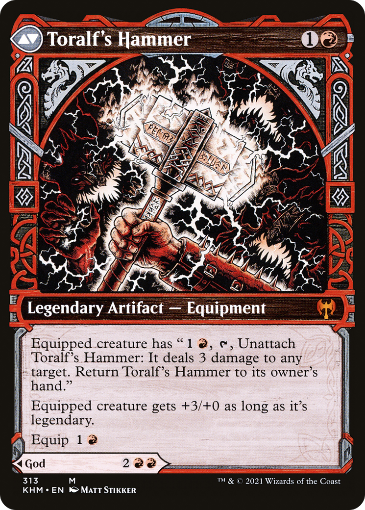 Toralf, God of Fury // Toralf's Hammer (KHM-313) (Showcase)