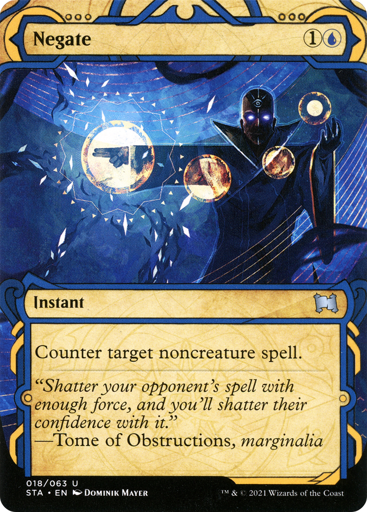 Negate (STA-018) (Showcase) (Borderless) (Foil)