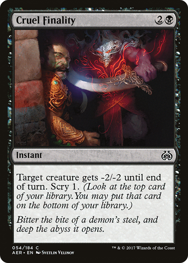 Cruel Finality (AER-054) (Foil)
