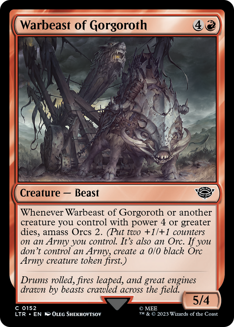 Warbeast of Gorgoroth (LTR-152) (Foil)