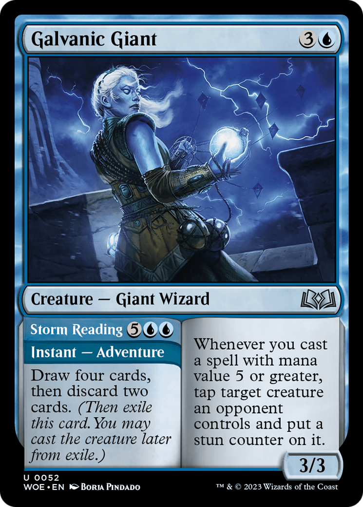 Galvanic Giant // Storm Reading (WOE-052) (Foil)